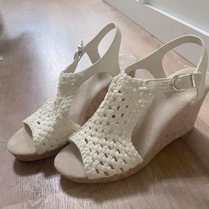 Cream Wedge Heels